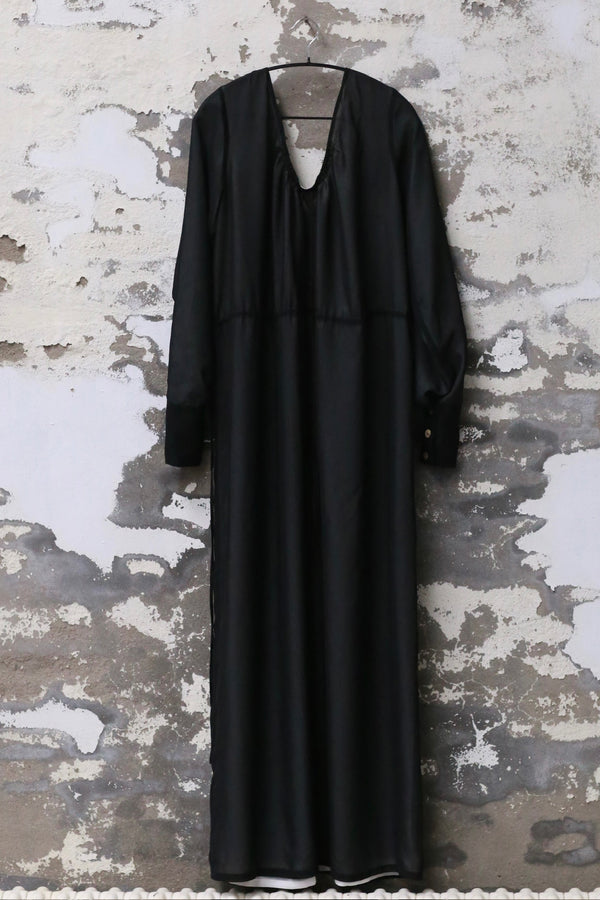 Pengtai Medication Room Clothing-Material Healing Line Pajamas Dress Dress PT-MRS25C05-1-HEI Black